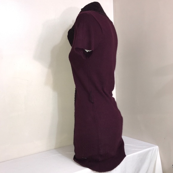 Point Zero Deep Burgundy Wine Turtleneck Dress - Picture 11 of 15